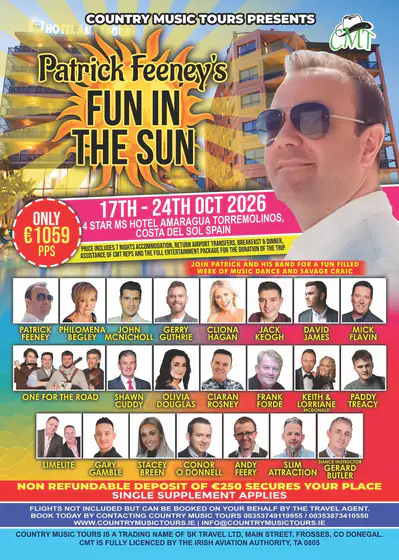 Patrick Feeney Fun in the Sun country music holiday artwork