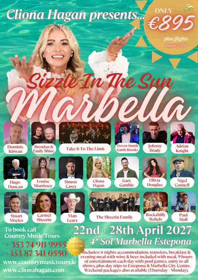 Cliona Hagan Sizzle in the Sun country music holiday artwork