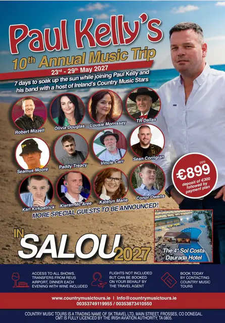 Paul Kelly 10th Annual Music Trip holiday artwork